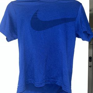Nike blue shirt sleeved Dri fit (boys L)